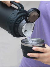 Çift Katmanlı Paslanmaz Çelik 2.5 L Vakumlu Termos Mavi